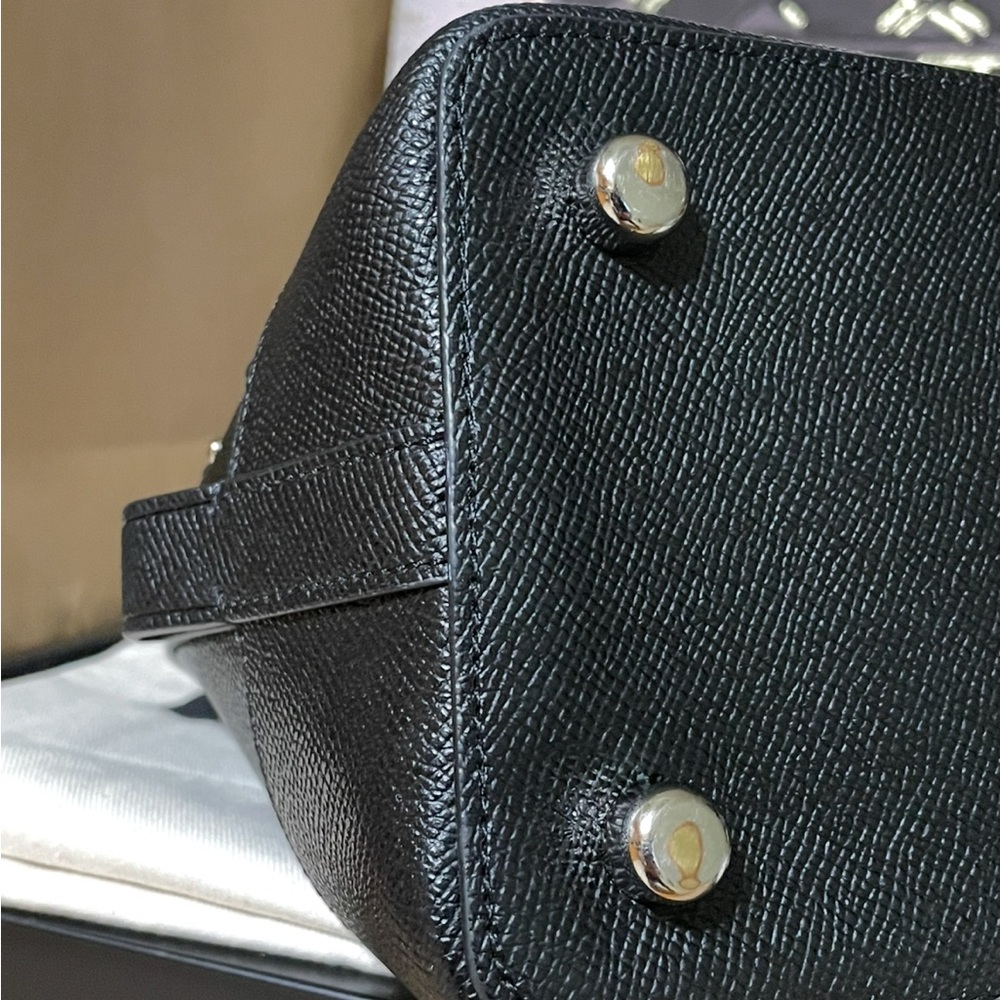 Coach Sierra Satchel Black Stardust Studs with Dust bag - Picture 7 of 9